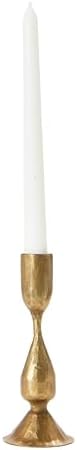 Creative Co-Op Hand-Forged Metal Taper, Antique Brass Finish Candle Holder - Image 7