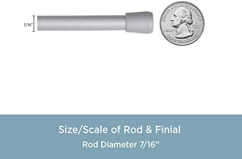 Kenney KN631/9 Spring Tension Curtain Rod, 28 to 48", Pewter - Image 3