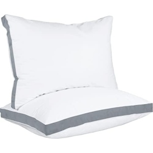 Utopia Bedding Bed Pillows for Sleeping Queen Size (Grey), Set of 2, Cooling