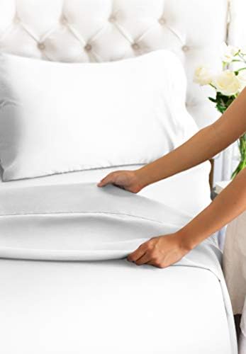 Queen Size Sheet Set - 4 Piece Set - Hotel Luxury Bed Sheets - Extra Soft - Deep - Image 5