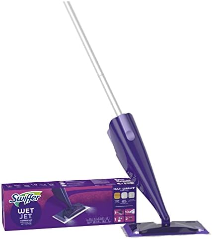 Swiffer WetJet Spray Mop Kit : Includes 1 Floor Mop, 1 Bottle of Floor Cleaner