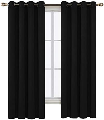 Deconovo Decorative Blackout Curtain Window Treatment Drapery Grommet Thermal