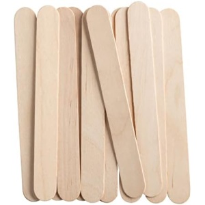[100 Count] Jumbo 6 Inch Wooden Multi-Purpose Popsicle Sticks ,Wood Craft
