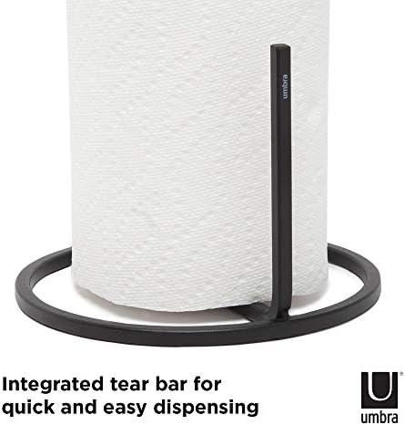 Umbra Squire Paper Towel Holder Stand, Metal Dispenser for Kitchen or Bathroom - Image 4