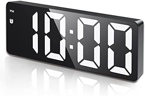 AMIR Digital Alarm Clock, LED Clock for Bedroom, Electronic Desktop Clock