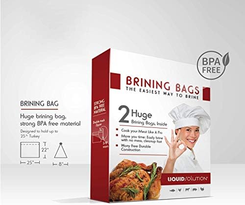 Turkey Brining Bags Set of 2 - Extra Large Holds up to 38lb - 25.5 x 21.5 inches - Image 2