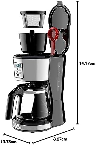 BLACK + DECKER 12 Cup Programmable Coffee Maker in Stainless Steel - Image 5