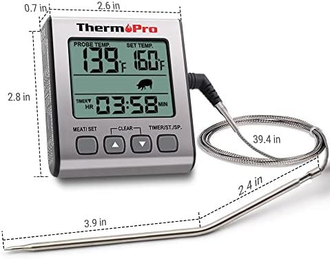 ThermoPro TP16S Digital Meat Thermometer for Cooking and Grilling, BBQ Food - Image 8