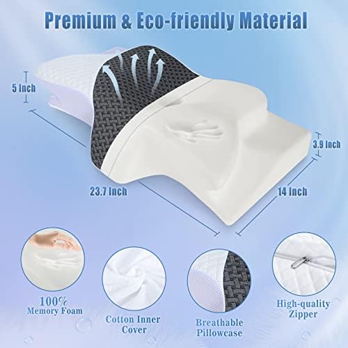 SAHEYER Cervical Pillow for Neck and Shoulder Pain Relief, Odorless Heated Neck - Image 2