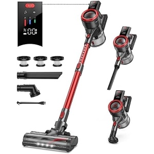 BuTure Cordless Vacuum Cleaner, 450W Stick Vacuum, Vacuum Cleaners with Max