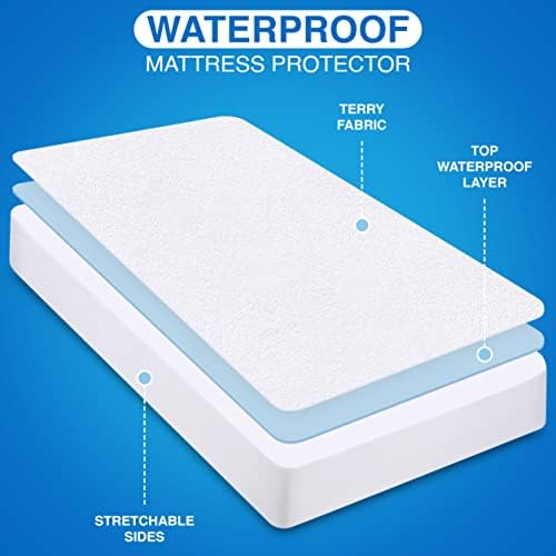 Utopia Bedding Waterproof Terry Top Mattress Protector Queen 200 GSM, Mattress - Image 4