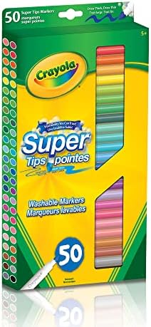 Crayola 50 Super Tips Washable Markers Arts & Crafts, 51 Count (Pack of 1) - Image 2