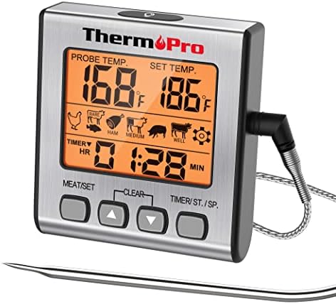 ThermoPro TP16S Digital Meat Thermometer for Cooking and Grilling, BBQ Food