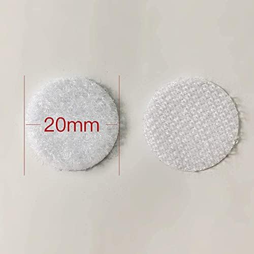 Vkey 1000pcs (500 Pair Sets) 3/4" Diameter Sticky Back Coins Hook & Loop Self - Image 2