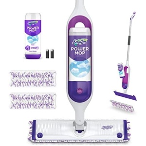 Swiffer PowerMop Multi-Surface Mop Kit for Floor Cleaning, Fresh Scent, Mopping