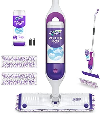 Swiffer PowerMop Multi-Surface Mop Kit for Floor Cleaning, Fresh Scent, Mopping