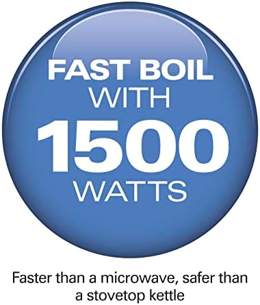 Hamilton Beach Glass Electric Tea Kettle, Water Boiler & Heater, 1 L, Cordless - Image 2