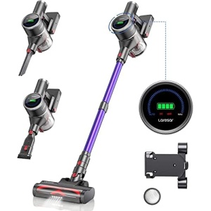 Laresar Cordless Vacuum Cleaner, 400W 33KPa Powerful Vacuum, 55 Mins Battery