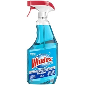 Windex Original Blue Glass and Window Cleaner, Bottles Made from 100% Recycled