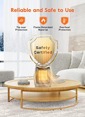 Portable Electric Space Heater with Thermostat, 1500W/750W Safe & Quiet Ceramic - Image 2