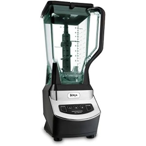 Ninja NJ600WMC Professional Blender, 72 oz Pitcher, Black/Silver, 900W
