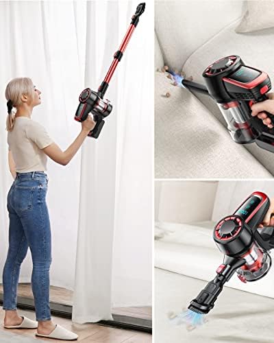 Cordless Vacuum Cleaner, 350W Stick Vacuum Cleaner with 30KPA Powerful Suction - Image 6