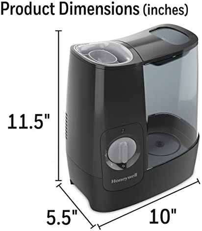 Honeywell HWM845BC Soothing Comfort Warm Mist Humidifier, Black - Image 2