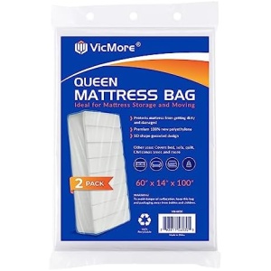 VICMORE 2 Pack Queen Size Mattress Storage Bag 60-Inch by 100-Inch Mattress Bag