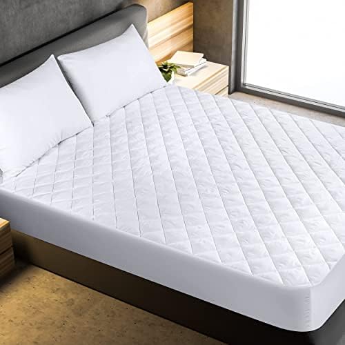 Utopia Bedding Quilted Fitted Mattress Pad - Mattress Cover Stretches up to 16 - Image 2