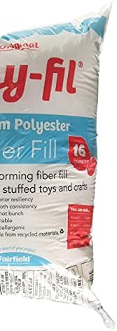 Poly-Fil PF16B Premium Fiber Fill 16 Ounce Bag, White - Image 3