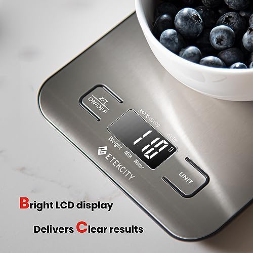 Etekcity Food Kitchen Scale, Digital Grams and Ounces for Weight Loss, Baking - Image 4