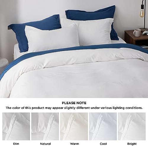 Bedsure White Duvet Cover Queen Size - Soft Brushed Microfiber Duvet Cover - Image 6