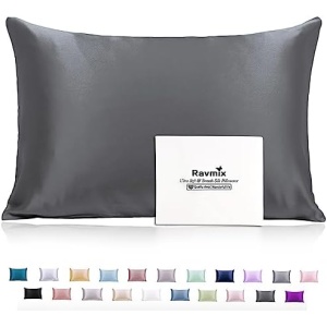 Ravmix 100% Mulberry Silk Pillowcase for Hair and Skin with Hidden Zipper