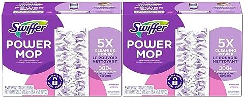 Swiffer PowerMop Multi-Surface Mopping Pad Refills for Floor Cleaning, 10 Count - Image 2