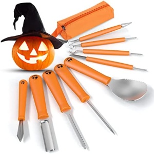 Pumpkin Carving Tools, Halloween 9 Pcs Professional Pumpkin Carving Kit