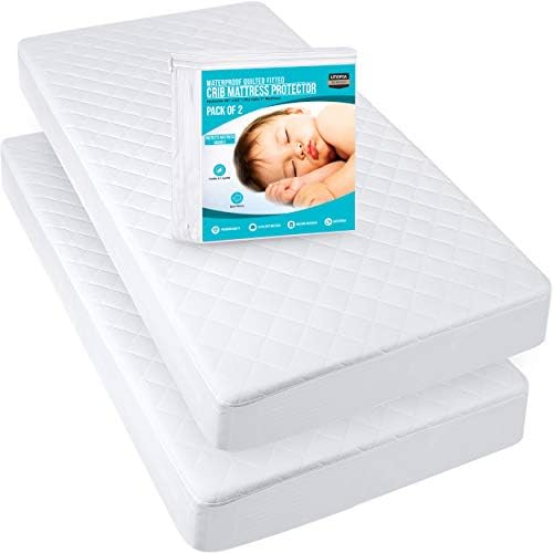 Utopia Bedding Waterproof Crib Fitted Mattress Protector (Pack of 2) - Toddler - Image 2