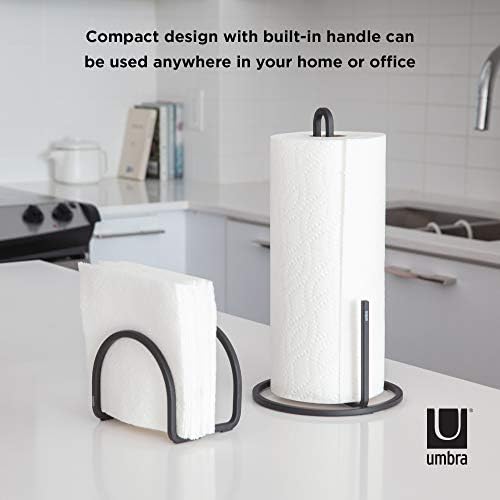 Umbra Squire Paper Towel Holder Stand, Metal Dispenser for Kitchen or Bathroom - Image 6