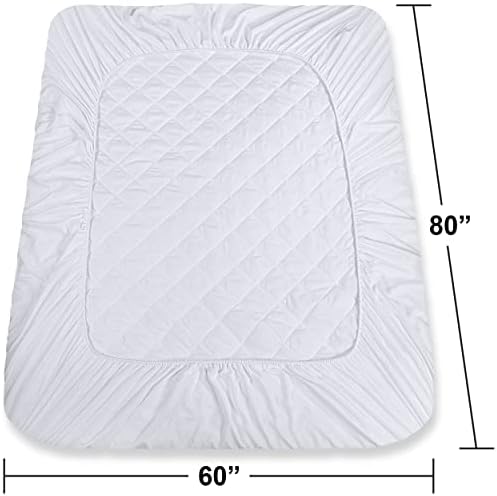 Utopia Bedding Quilted Fitted Mattress Pad - Mattress Cover Stretches up to 16 - Image 4