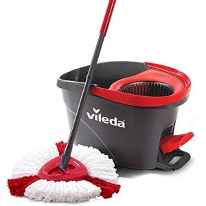 Vileda EasyWring Microfibre Spin Mop & Bucket Floor Cleaning System with Power