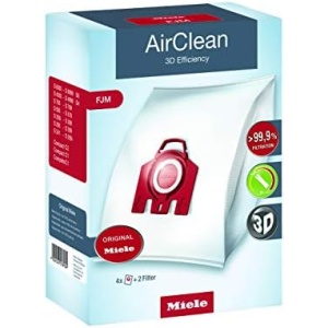 Miele Air Clean 3D Efficiency Dust Bag, Type FJM, 4 Bags and 2 Filters - F/J/M