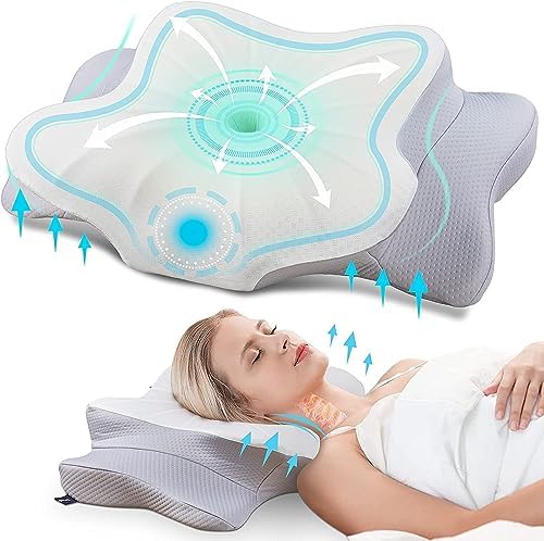 Cervical Pillow for Neck Pain Relief,Contour Memory Foam Pillow for