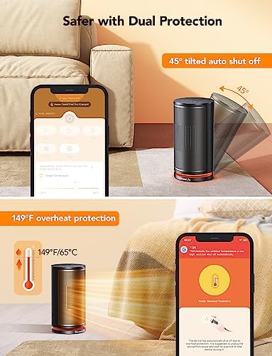 Govee Life Smart Space Heater, Electric Space Heater with Thermostat, Wi-Fi - Image 7