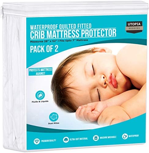 Utopia Bedding Waterproof Crib Fitted Mattress Protector (Pack of 2) - Toddler - Image 8