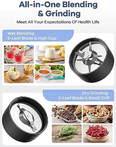 Smoothie Blender, Ganiza Blenders for Smoothies with 15-Piece Blender and - Image 2