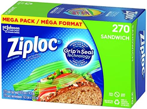 Ziploc Snack and Sandwich Bags for On-the-Go Freshness, Grip 'n Seal Technology - Image 2