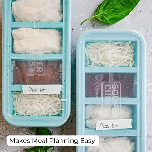 Souper Cubes 1-Cup Extra-Large Silicone Freezing Tray With Lid - Image 4