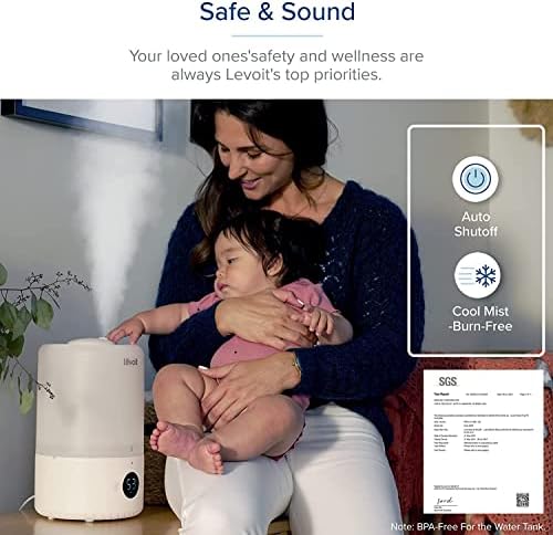 LEVOIT Humidifiers for Bedroom, Smart WiFi Alexa Control, Top Fill Cool Mist - Image 7