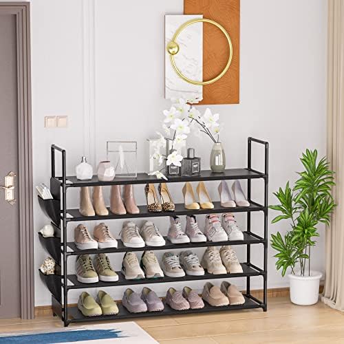 Shoe Rack 5 Tier Shoe Organizer Shoe Storage 20-25 Pairs Shoe Rack for Closet - Image 3