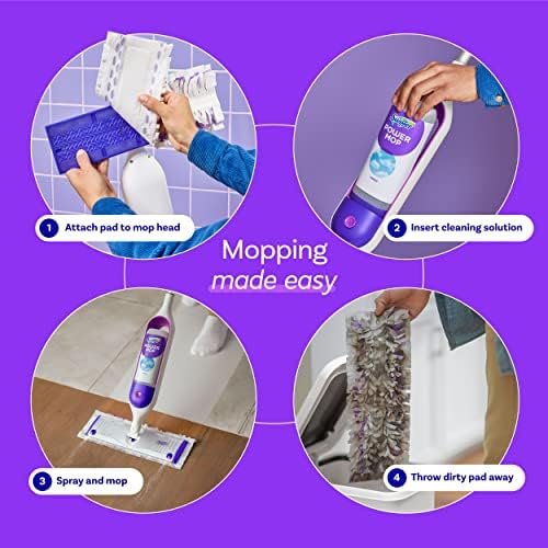 Swiffer PowerMop Multi-Surface Mop Kit for Floor Cleaning, Fresh Scent, Mopping - Image 4