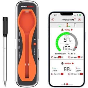 ThermoPro TempSpike 500FT Truly Wireless Meat Thermometer, Bluetooth Meat